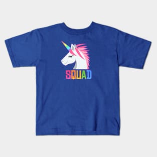 Rainbow Unicorn Squad Kids T-Shirt